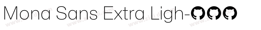 Mona Sans Extra Ligh字体转换